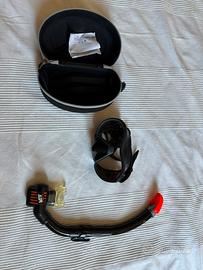 Maschera sub Apeks VX1 nera + boccaglio