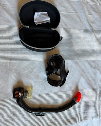 Maschera sub Apeks VX1 nera + boccaglio