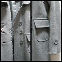 Giacca cappotto Denny Rose grigio doppiopetto tg S