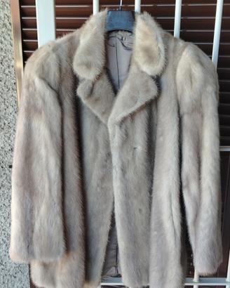 Pelliccia visone grigio Albertalli taglia M/L