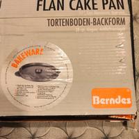flan cake pan tortiera in acciaio mai usata ..