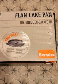flan cake pan tortiera in acciaio mai usata ..