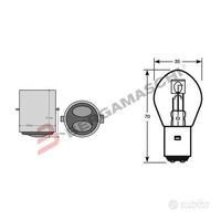 Lampadina faro anteriore bilux 12V 35/35W BA20D