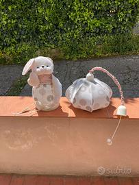 Lampada+Lampadario Cameretta Coniglietto Peluche