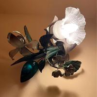 Lampadario in ferro battuto