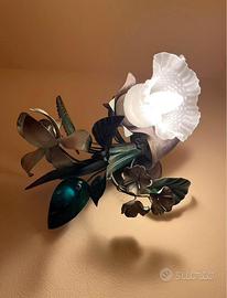 Lampadario in ferro battuto