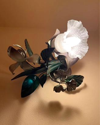 Lampadario in ferro battuto