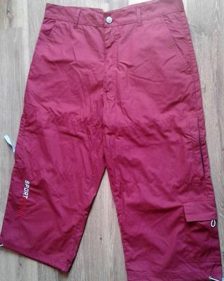 Pantaloni Sport Nation M Corti Tasche Zip
