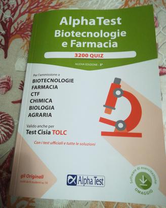 alpha test quiz biotecnologie e farmacia
