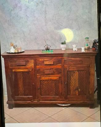 Mobile basso legno massello