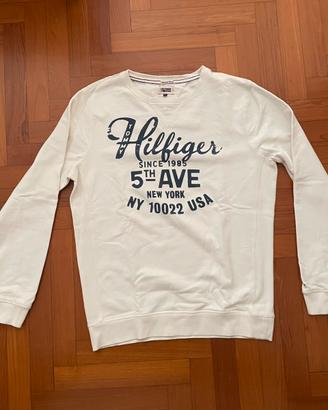 Felpa Girocollo Tommy Hilfiger  Bianca - L