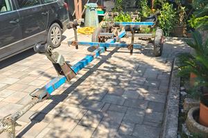 carrello barca da cantiere 