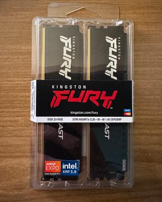 RAM DDR5 32GB (2x16GB) 6000MHz CL30 KINGSTON FURY
