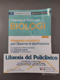 ESAME DI STATO BIOLOGO 8 ED. MANUALE EDISES