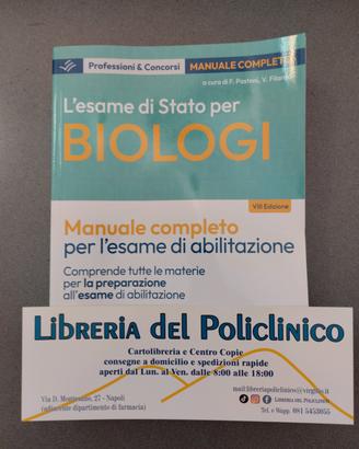 ESAME DI STATO BIOLOGO 8 ED. MANUALE EDISES