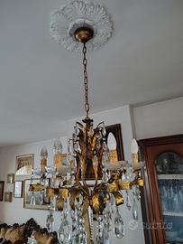 lampadario vintage stile barocco