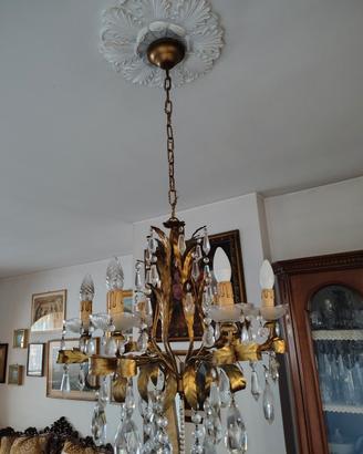 lampadario vintage stile barocco