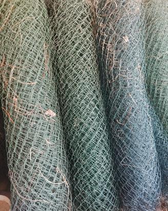 Rete metallica plastificata romboidale a maglia sc