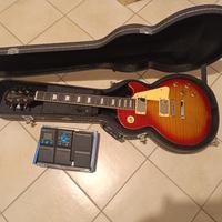 EKO VL-480 Aged Cherry Sunburst Flamed les paul