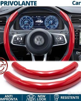 COPRIVOLANTE Per Volkswagen in CARBONIO Rosso