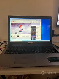Portatile Asus Intel Core i7 con carica batteria