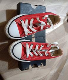 SCARPE CONVERSE ROSSE X BAMBINI 