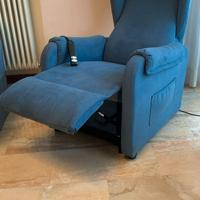 Poltrona Relax Carol elettrica due motori e ruote