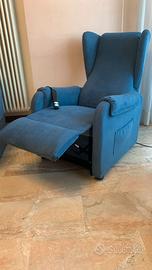 Poltrona Relax Carol elettrica due motori e ruote