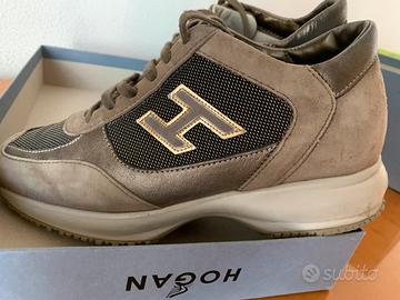 Hogan interactive donna beige/bronzo nuovissime