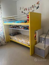 Letto a castello colorato robusto