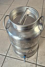 fusto inox 25 Lt