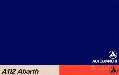 Autobianchi A 112 Abarth 58 cv_brochure vintage