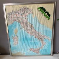 Quadro Carta geografica d'Italia