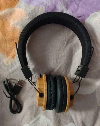 Cuffie wireless bamboo