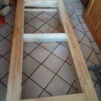  Struttura letto e materasso singolo