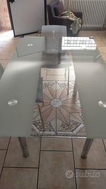 tavolo in vetro 