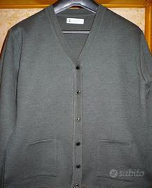 Cardigan da donna vintage color fumo di Londra