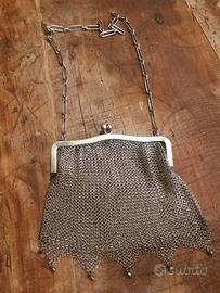 Borsetta argento 800 antica originale gr.142