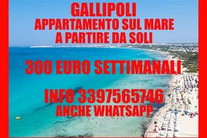 Gallipoli economica casa vacanze 50 metri dal mare