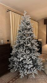 Albero di natale innevato 240cm