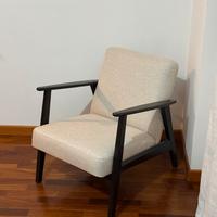 Poltrona Ikea bianca grigia