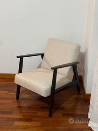 Poltrona Ikea bianca grigia