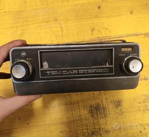 Autoradio Vintage TEN car stereo anni 70 modello L