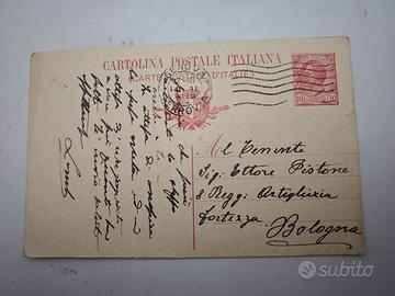 Cartolina WWI 10c Leoni 8 Regg Artiglieria Bologna