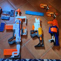 Lotto di nerf con proiettili