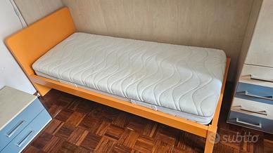 Letto singolo piu materasso e rete