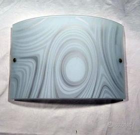 Applique da parete in vetro decorato