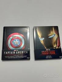 Steel Book Capitan America ed Iron Man Blue Ray
