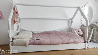 Letto per bambini completo di rete e materasso