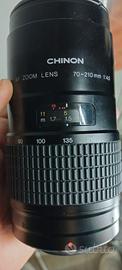 zoom chinon  70-210 f 4.5 attacco pentax k elettri